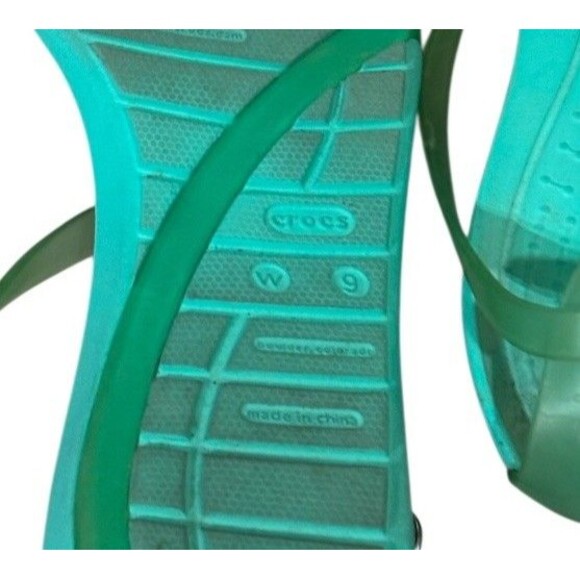 Crocs Sandals Blue Women 9 Gladiator Isabella - Picture 3 of 5